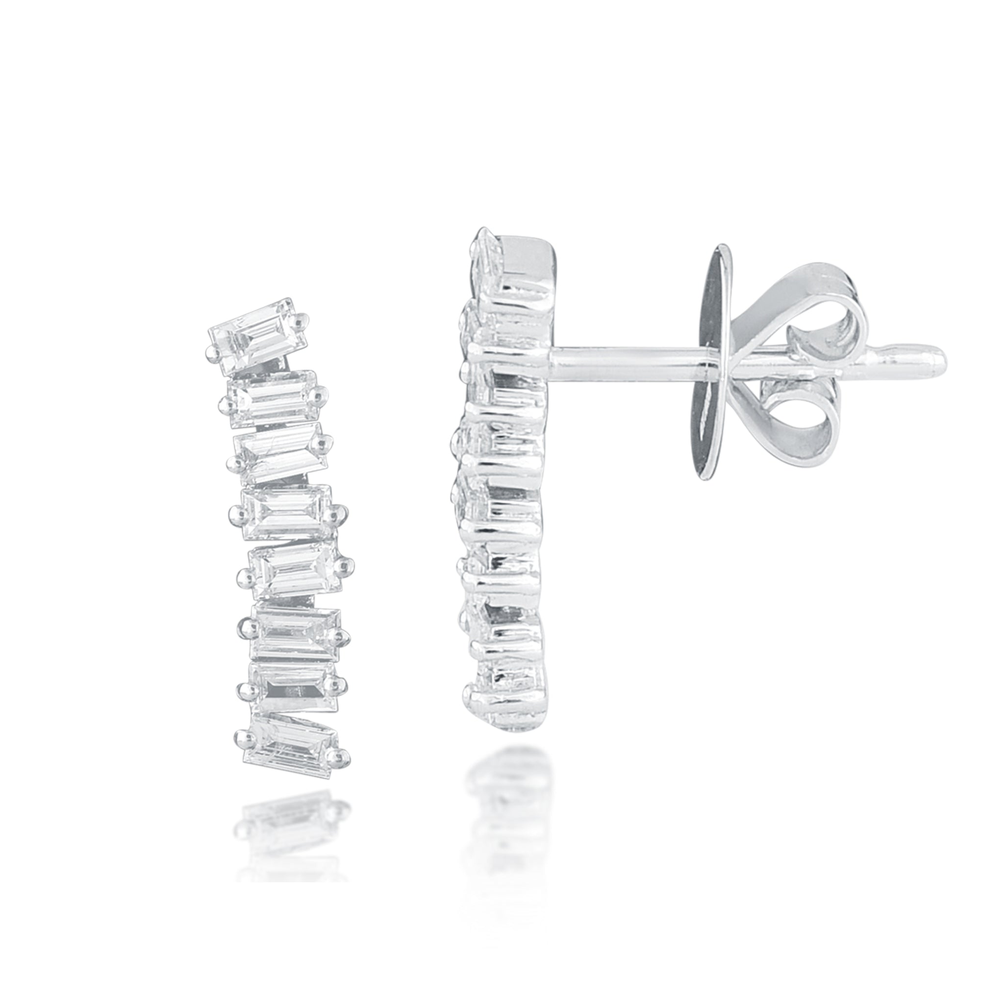 1/3 Carat Baguette Diamond Stud Earrings – AL&EM